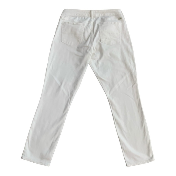Women's Jeans White Lucky Brand Lolita Capri Jeans Denim Pants Cotton Jeans - Picture 7 of 9